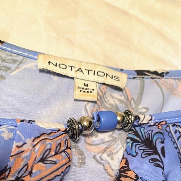 Notations M flowing floral top - Picture 10 of 10